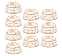 Beaupretty Anillo Interior Ajustable para Sombrero Oriental 10 Piezas de Plástico Resistente para Bricolaje Soporte para Sombrero Trenzado Uso Doméstico y Eventos