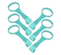 Beaupretty Anillos de Tiro para Corral Ñiño 6 Piezas, Asas de Apoyo para Primeros Pasos, Material Suave Seguro, Color Verde Claro, Accesorio para Parque Infantil, Desarrollo Motriz Ñiño