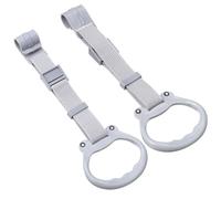 Beaupretty Anillos de Tracción para Ñiño 2 Unidades Color Gris Claro, Accesorio Plástico Ergonómico Antideslizante, Soporte Ajustable para Aprendizaje y Ejercicios de Marcha Infantil