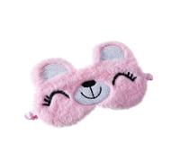 Beaupretty Antifaz Visión Extraocular para Dormir, Máscara Ojos para Dormir de Felpa Rosa, Cómoda para Niños, Adecuado para Descanso y Viaje