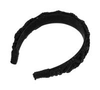 Beaupretty Banda De Cabello Trenzada Con Cuerda De Algodón Envoltura Para Venda Diadema Ancha Tejida Diadema Mujer Diademas De Mujer Diadema De Lavado De Cara Diadema Tejida El Plastico Negro