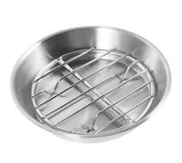 Beaupretty Bandeja de Horno de Acero Inoxidable Gruesa y Resistente, Bandeja para Hornear Circular con Diseño Versátil y Alta Resistencia para Cocina y Parrilla