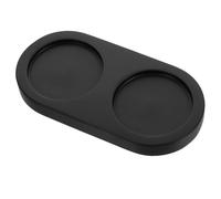 Beaupretty Bandeja de Madera para Molinillo de Pimienta, Base Soporte para Sal y Especias, Posavasos Negro 5.7 Cm Diámetro Interior, Organizador para Cocina y Comedor