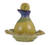 Beaupretty Bandeja y Botella Cerámica Elegante para Aceites Esenciales Organizador Decorativo para Salón y Personal