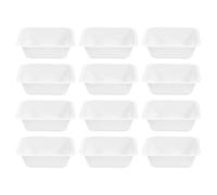 Beaupretty Bandejas de Pesaje Antiestáticas de Plástico 250 Ml Grandes 12 Piezas para Laboratorio y Cocina Recipientes Cuadrados para Muestras y Polvos Platos Precisos para Experimentos y