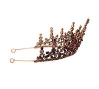 Beaupretty barroca barroco de reina fuente tiara vintage cumpleaños para mujeres wedding joya fashion tiara a de disfraz de halloween aleación Púrpura