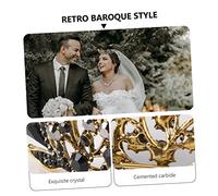 Beaupretty Barroca Elegante para Mujer Tocado Nupcial con Cristales Diadema Retro para Boda y Fiesta Adorno para Cumpleaños y