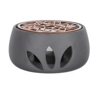 Beaupretty Base Calentadora para Tetera de Cerámica Negra, Soporte para Vela sin Cera, Calentador Japonés para Té en Hogar, Oficina y Cafetería, Herramienta Práctica para Calentar Té