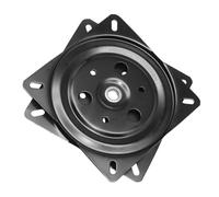 Beaupretty Base Giratoria Cuadrada de 20 Cm para Sillón Reclinable, Hierro Negro de 1,5 Mm, Mecanismo Giratorio Resistente para Taburete de Bar y Muebles, Placa de Repuesto para Asiento