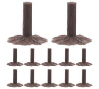 Beaupretty Bases para Árboles Miniatura 50 Piezas, Soporte para Diorama y Paisaje Ferroviario, Plástico Marrón Claro, Accesorios para Modelo Tren y Mesa de Arena, Material para Maquetas