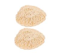 Beaupretty Bolas de Baño de Sisal 2 Piezas Esponja Exfoliante Ovalada para Limpieza Profunda y Duradera Color Beige para Cuidado Corporal