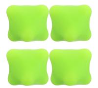 Beaupretty Bolas de Masaje Hexagonales para Manos 4 Unidades Verdes, Ejercitador de Fuerza y Entrenador de Agarre Manual, Pelota para Apretar y Aliviar Tensión Muscular en Dedos,