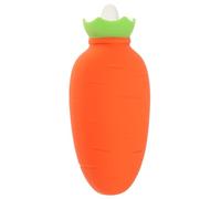 Beaupretty Bolsa de Agua Caliente de Silicona Reutilizable Tamaño Mini Calentador de Manos para Invierno Color Naranja Bolsa Térmica Portátil para Aliviar Muscular y Uso Exterior