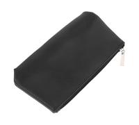 Beaupretty Bolsa Monedero Flexible De Cuero Sintético, Tamaño Mediano, Color Negro, Almacenamiento Portátil para Monedas y Objetos Pequeños, Uso Diario y Viajes