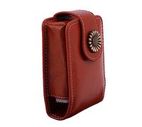 Beaupretty Bolsa para Guardar Pintalabios De Color Vino Estuche para Labiales con Espejo Incorporado para Llevar Bolso o Mochila