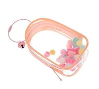 Beaupretty Bolsa Transparente para Muñecas con Campana y Anillo Bolsa de Almacenamiento y Exhibición PVC de Alta Transparencia Práctica Diseño Encantador para Coleccionistas de Muñecas