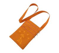 Beaupretty Bolso Bandolera de Monje Budista, Bolso de Hombro de Tela, Color Naranja, Gran Capacidad, Ligero, para Artículos Budistas, Viaje de Peregrinación y Uso Diario