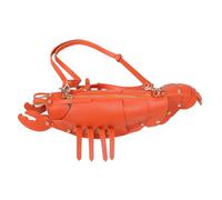 Beaupretty Bolso Bandolera para Mujer con Diseño de Langosta Bolso de Silla con Tachuelas para Diario y Compras