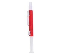 Beaupretty Bomba de Pipeta Manual Roja para Laboratorio Resistencia Química y Diseño Ergonómico, Material Plástico Adecuado para Laboratorio de Bioquímica E Inmunología