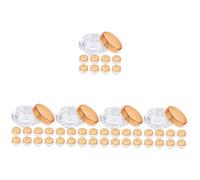Beaupretty Botella Cosmética Recargable Tarros De Viaje para Cremas Viajar Botellas De Loción Tarro De Crema Frascos para Lociones Y Cremas Minis Orange El Plastico 36 Piezas X 4