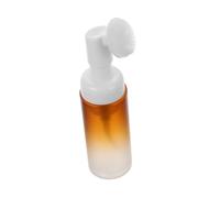 Beaupretty Botella de Espuma Facial Bomba 60 Ml 30 Dientes Pet Plástico Gradiente Marrón para Viaje Uso Doméstico Cabezal Cepillo Dispensador Práctico