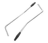 Beaupretty Brazo de Trémolo para Guitarra Eléctrica 2 Piezas con Cabezales Negros M5 y M6 Barra de Metálica de Repuesto Sistema de Trémolo Compatible para Reemplazo y Mejora de Afinación