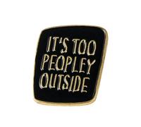 Beaupretty Broche De Aleación Creativa Unisex, Alfiler De Pecho, Esmalte Bicolor Negro y Blanco, Accesorio De Moda Para Fiestas y Celebraciones, Tamaño Estándar