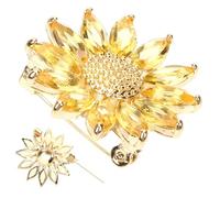 Beaupretty Broche de Flor de Cristal Broche de Margarita Accesorio de Moda para Ropa Decorativo para Mujer