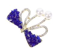 Beaupretty Broche De Gemas Completo Para Mujer Broche De Lazo Imitación De Gemas Decoración De Ropa Para