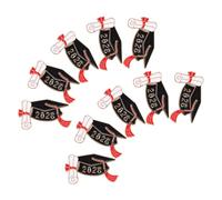 Beaupretty Broche de Solapa de Esmalte para Graduación 2026, Paquete de 10 Pines Escolares de Metal, Insignias Decorativas de Birrete para Eventos y Recuerdos de Ceremonia