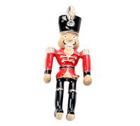 Beaupretty Broche Navideño Cascanueces De Esmalte Diseño Colorido, Accesorio Decorativo Para Bufandas y Abrigos, Pin Festivo Navidad Para Niños y Adultos, Tamaño Mediano