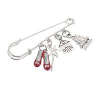 Beaupretty Broche Pin Elegante de Metal para Mujer Diseño de Zapato de Ballet Varita Mágica y Castillo Accesorio para Ropa Fiestas y Celebraciones Especiales
