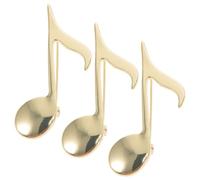 Beaupretty Broche Símbolo Musical 3 Piezas para Mujer y Hombre, Pin de Solapa Unisex Nota Musical, Accesorio de Moda para Chaquetas y Complementos en Eventos y Uso Diario