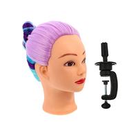 Beaupretty Cabeza De Maniquí Para Estilismo De Cabello y Maquillaje Práctica Para Estudiantes De Cosmetología Para Trenzas y Peinados Color Colores