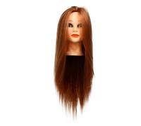 Beaupretty Cabeza De Maniquí Para Peluquería Con Pelo Sintético Suave Y Brillante Cabeza De Muñeca De Cosmetología Con Soporte Ideal Para Práctica De Trenzas Y Peinados Profesional De 9.84X6.69X5.11In
