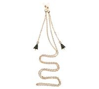 Beaupretty Cadena De Metal Para Gafas De Mujer Elegante De Aleación Borlas De Esmalte Diseño De Árbol De Navidad Correa Moderna Para Sujetar Gafas Alrededor Del Cuello