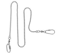 Beaupretty Cadena para Tobillo de Loro en Acero Inoxidable Talla 4, Tobillera de Pájaro Resistente al Desprendimiento, Cadena Metálica para Patas de Cacatúas y Agapornis, Suministros