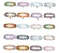 Beaupretty Cadenas Bohemias Cintura Para Mujeres, Cuentas Africanas De 80 Cm, Accesorio Corporal Ligero Para Fiestas y Playas, Pack De 20 Piezas