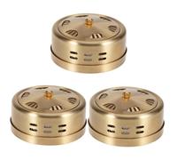 Beaupretty Caja De 3 Piezas 6 quemador de moxa ventosas para la cara utilización de tazas titular de la moxa bomba champú contra la caspa rodillo facial tazas faciales Golden