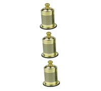 Beaupretty Caja De 3 Piezas Bolsa De Palos De Moxa Quemador De Incienso Titular De Incienso Soporte Para Conos De Incienso Pluma De Energía De Acupuntura Spa Masaje Del Cuero Cabelludo Golden