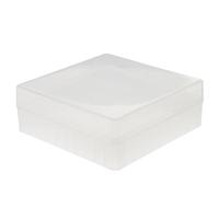 Beaupretty Caja de Almacenamiento Criovial Transparente para Tubos de 1.5ml, 1.8ml y 2ml, Portatubos de Ensayo de Plástico PP 100 Pocillos, para Congelación Ultrabaja en Laboratorio