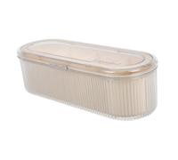 Beaupretty Caja De Almacenamiento De Huevos De Belleza Compartimentos Organizador De Maquillaje Transparente Tapa Contenedor Para Cosméticos Tocador Baño