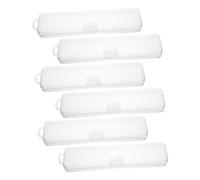 Beaupretty Caja De Almacenamiento Para Brochas De Maquillaje 6 Unidades Estuche Para Cepillos De Dientes Soporte Portátil Para Cepillos De Dientes Contenedor Para Cepillos De Dientes De
