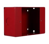 Beaupretty Caja de Botones de Alarma, Caja Inferior del Pulsador de Llamada Manual, Metal, Rojo, Multifuncional, Fácil Instalación, para Oficina y Bricolaje