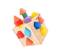 Beaupretty Caja De Inteligencia Doce Juguete De Emparejar Formas Juguete Educativo para Bloque De Construcción para Desarrollar Habilidades Motoras