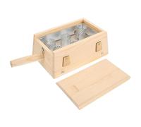 Beaupretty Caja De Moxibustión Antiescaldaduras De Madera Maciza Recipiente Para Moxibustión Corporal Herramienta Para Quemar Moxa Casa Para Terapia Moxa