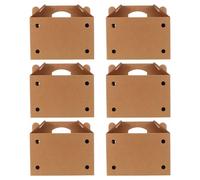 Beaupretty Caja de Papel y Diseño Elegante con Asa y Agujeros para Ventilación 6 Piezas Estructura Reforzada para Transporte de Aves y Patos para Uso Versátil en Mascotas
