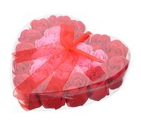 Beaupretty Caja de Piezas de Jabón con Flores Y Rosas de Lujo Perfumado para El Baño para Ocasiones Especiales