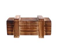 Beaupretty Caja de Rompecabezas de Madera Pequeña con Compartimentos Secretos, Juego de Rompecabezas Mental Complicado para Adultos, Caja Acertijo para Estimular el Cerebro, 1 Pieza