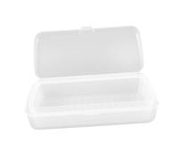 Beaupretty Caja Esterilizadora para Herramientas de Uñas con Doble Capa y Separador Extraíble Contenedor Transparente para Limpieza Profesional Salones y Doméstico